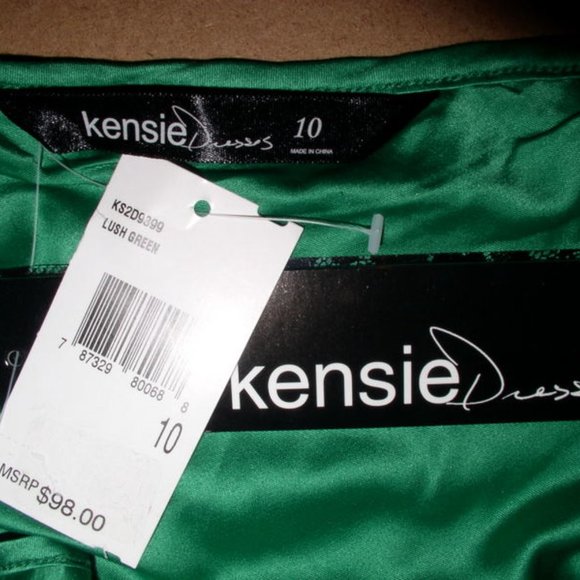 Kensie NWT Marbled Sequin One Shoulder Dresses - Picture 6 of 8